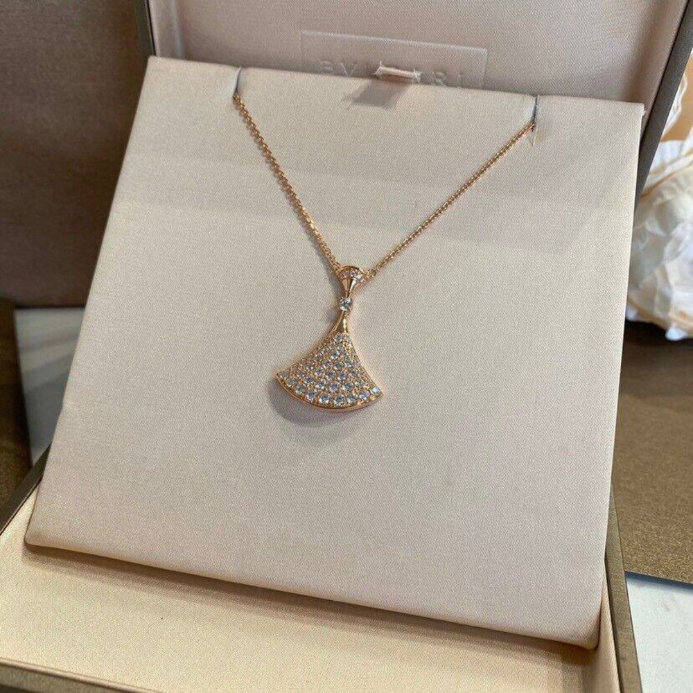 Bulgari Rose Gold and Diamond Necklace